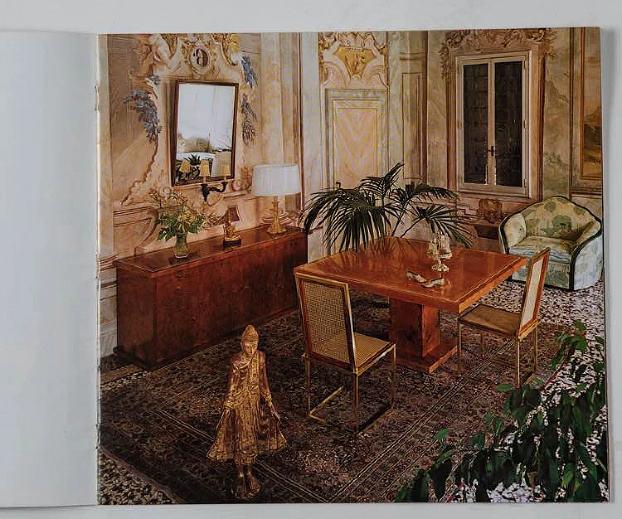 6 Sedie in ottone e paglia di Vienna di Studio Smania Interni, anni '70 11