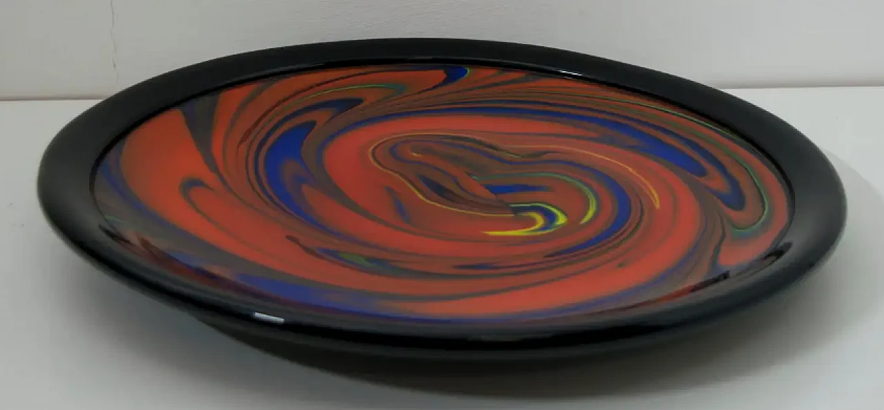 Mercurio dish in Murano glass by Ottavio Missoni for AVEM, 1980s 3