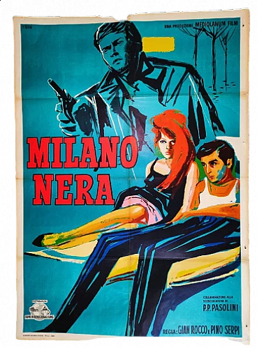 Manifesto cinematografico di Milano nera, 1961