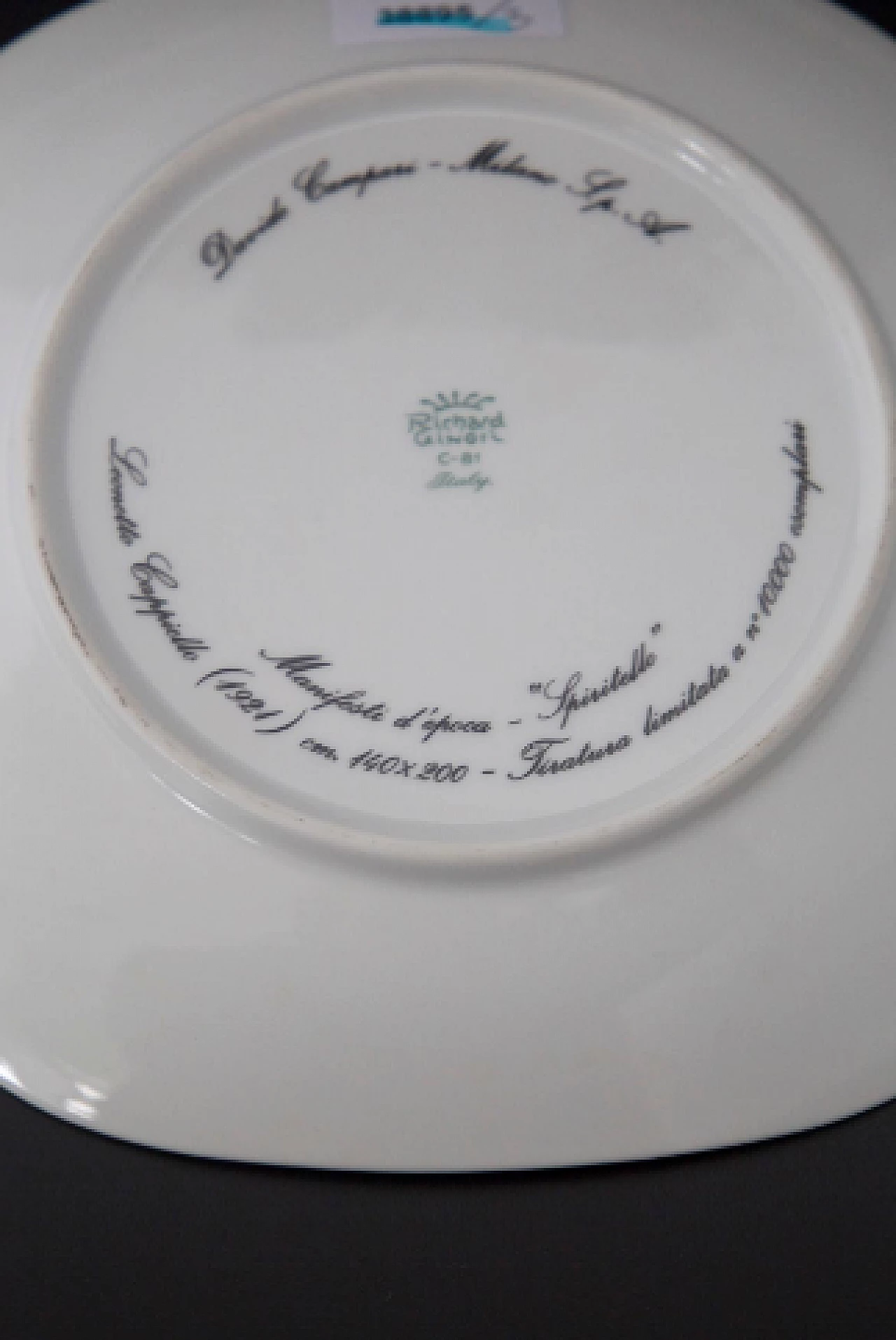 3 Ceramic advertising plates by Richard Ginori for Davide Campari 8