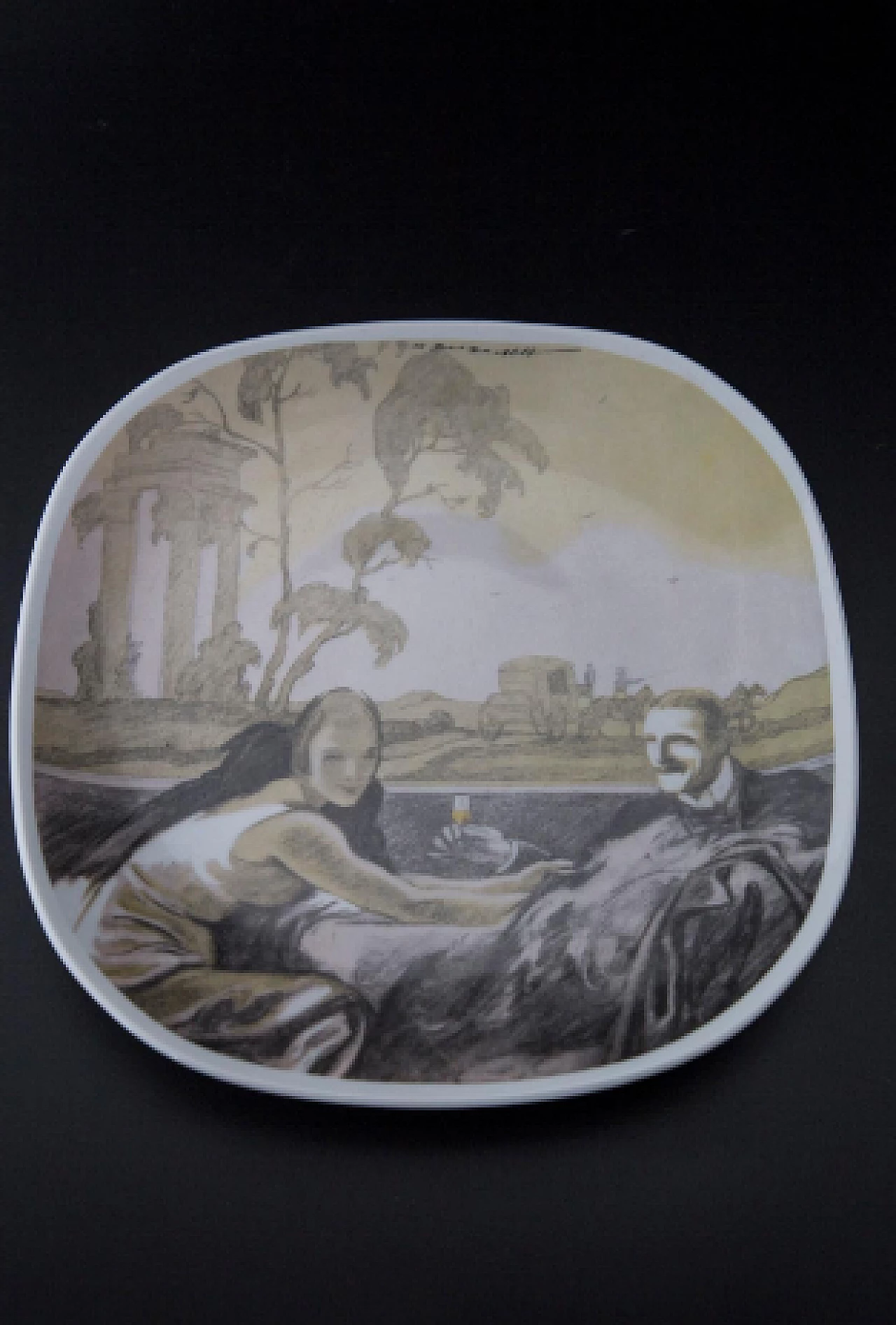 3 Piatti pubblicitari in ceramica di Richard Ginori per Davide Campari 11