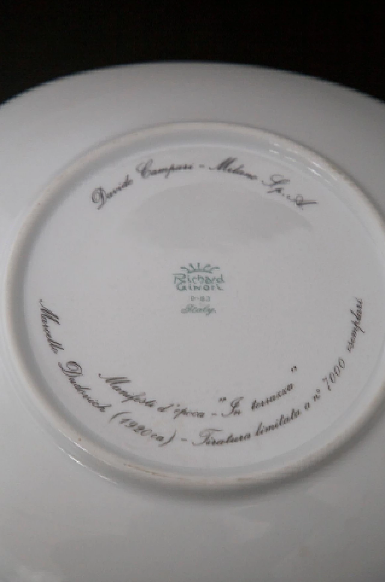 3 Ceramic advertising plates by Richard Ginori for Davide Campari 12