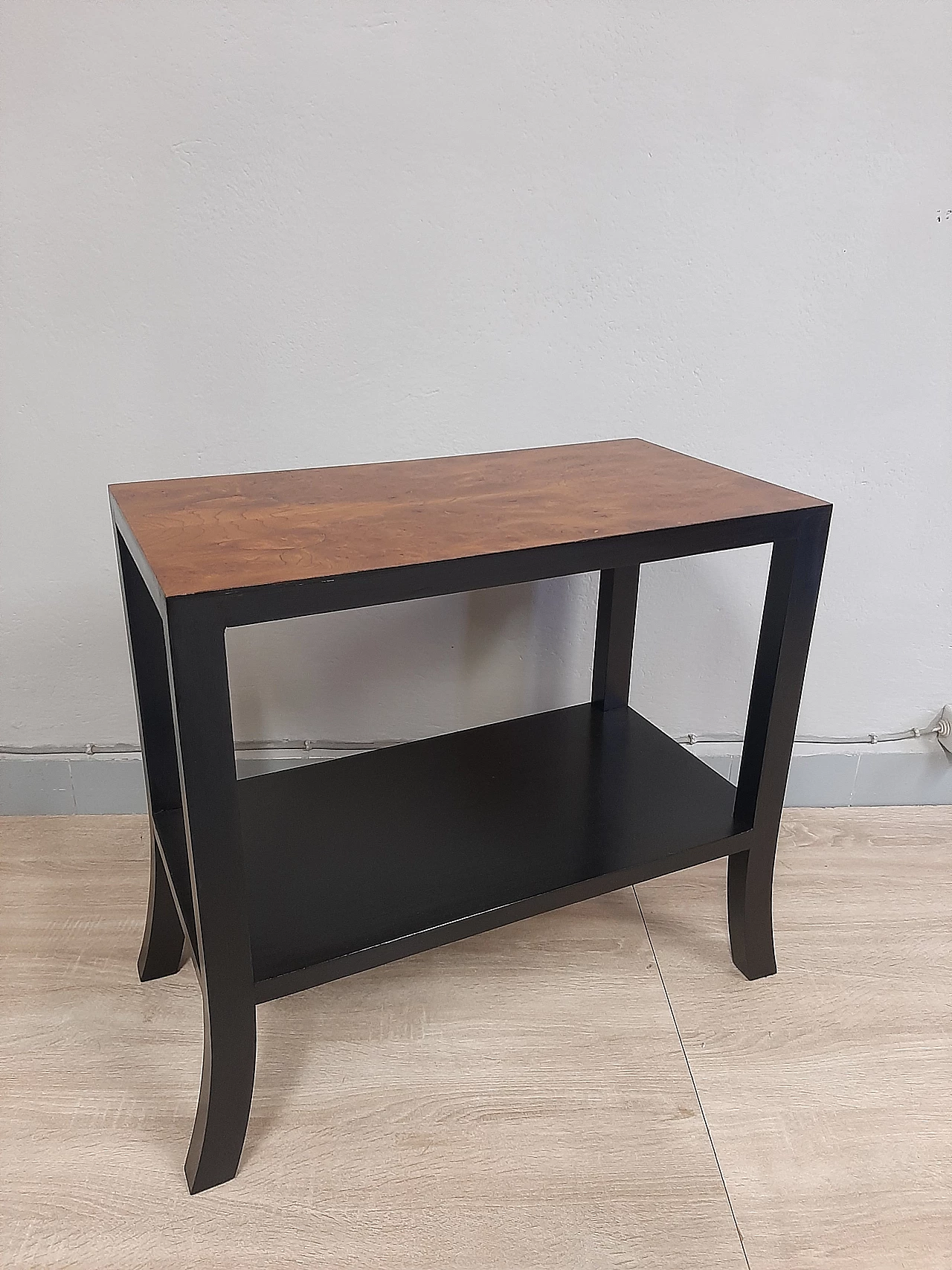 Art Deco coffee table with magazine shelf, 1950s 1