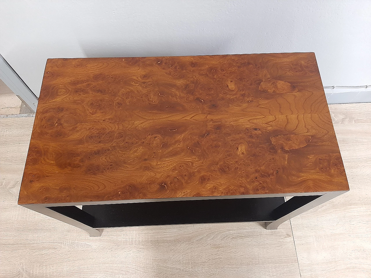 Art Deco coffee table with magazine shelf, 1950s 6