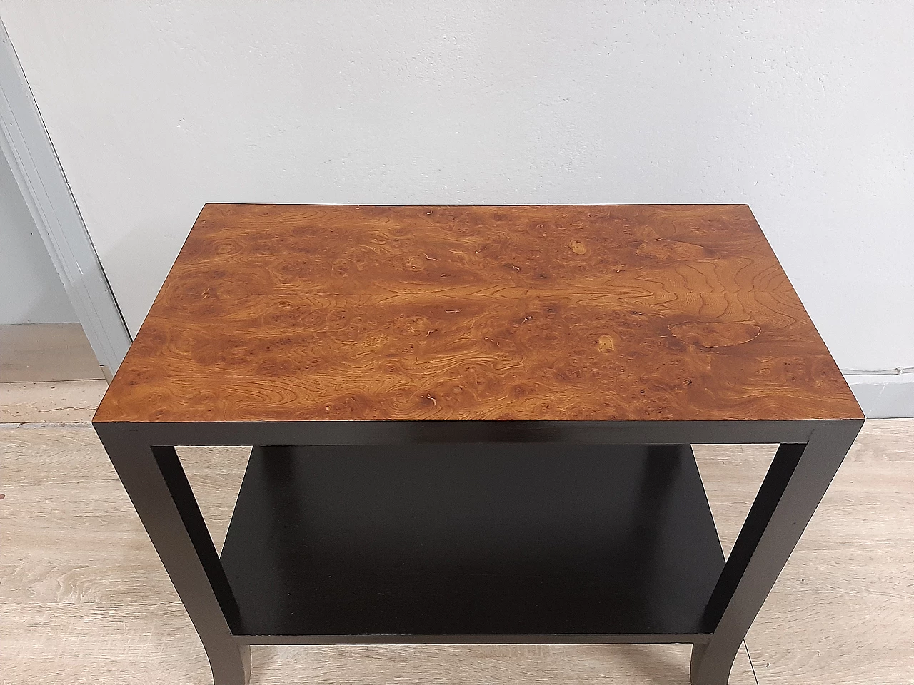 Art Deco coffee table with magazine shelf, 1950s 7