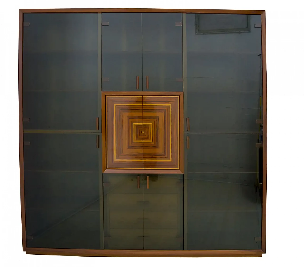 Paganini inlaid bar cabinet by Luciano Frigerio, 1970s 1