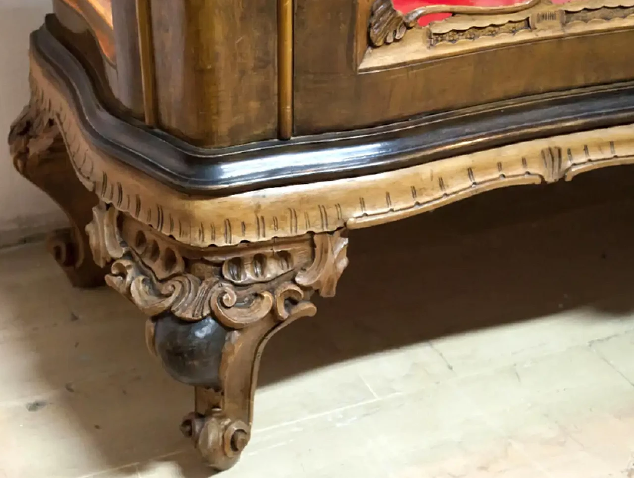 Mobile da bar in legno di noce, anni '40 10