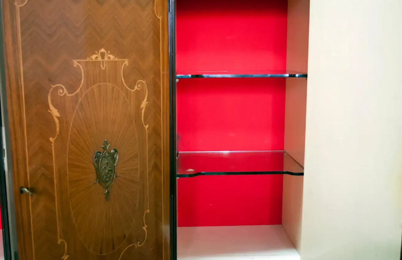 Mobiletto da bar in noce di Leopoldo Malberti, anni '50 7