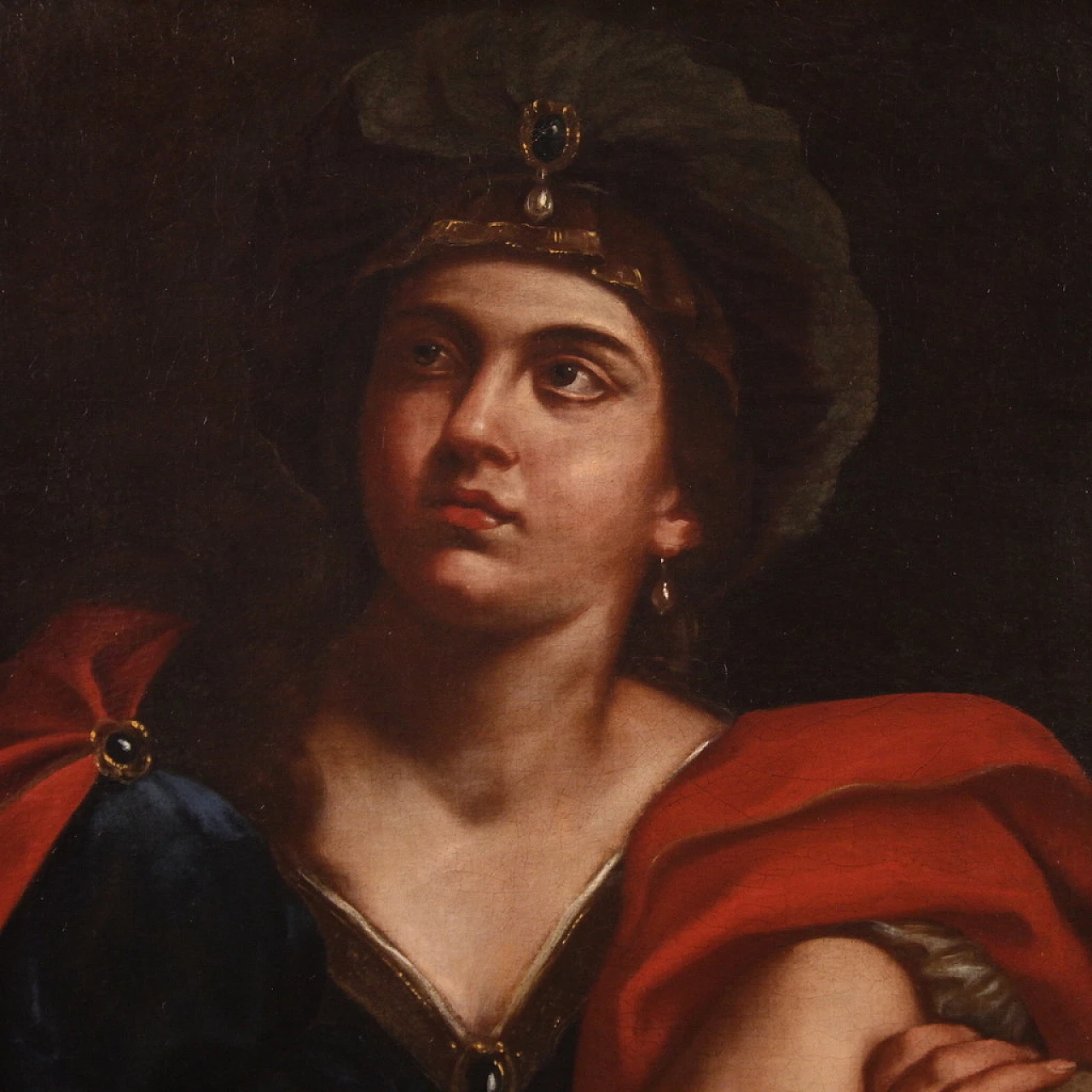 Flaminio Torri, Sibyl, oil painting on canvas, 17th century 1