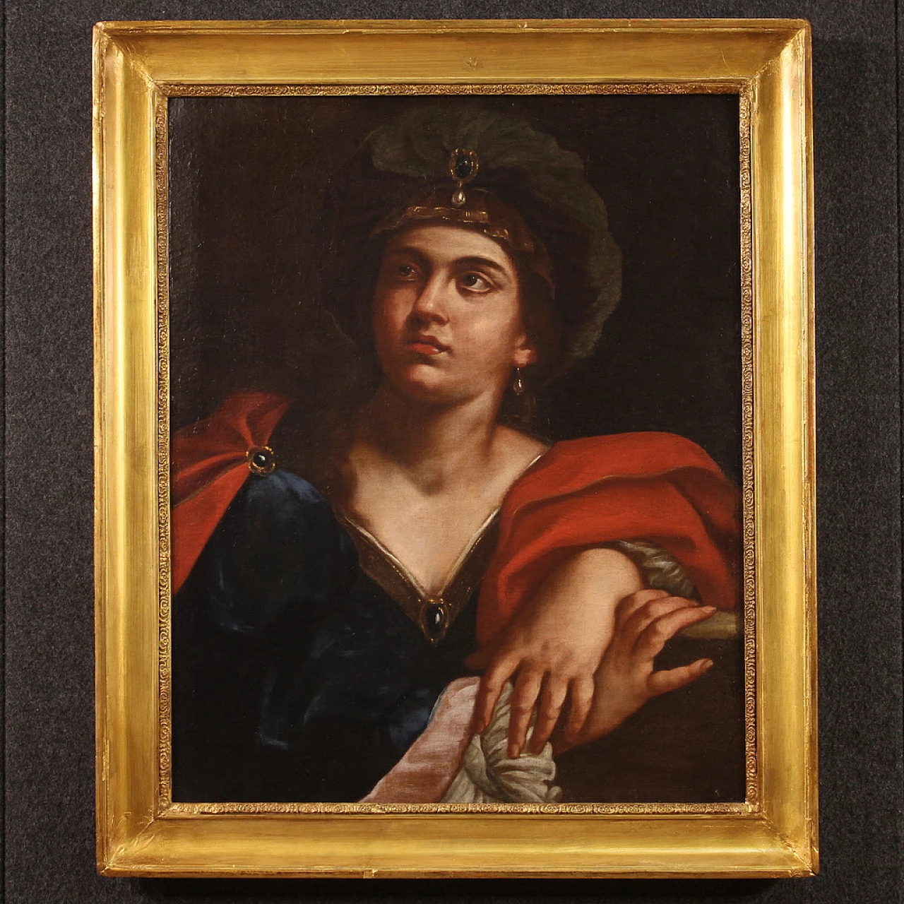 Flaminio Torri, Sibyl, oil painting on canvas, 17th century 2