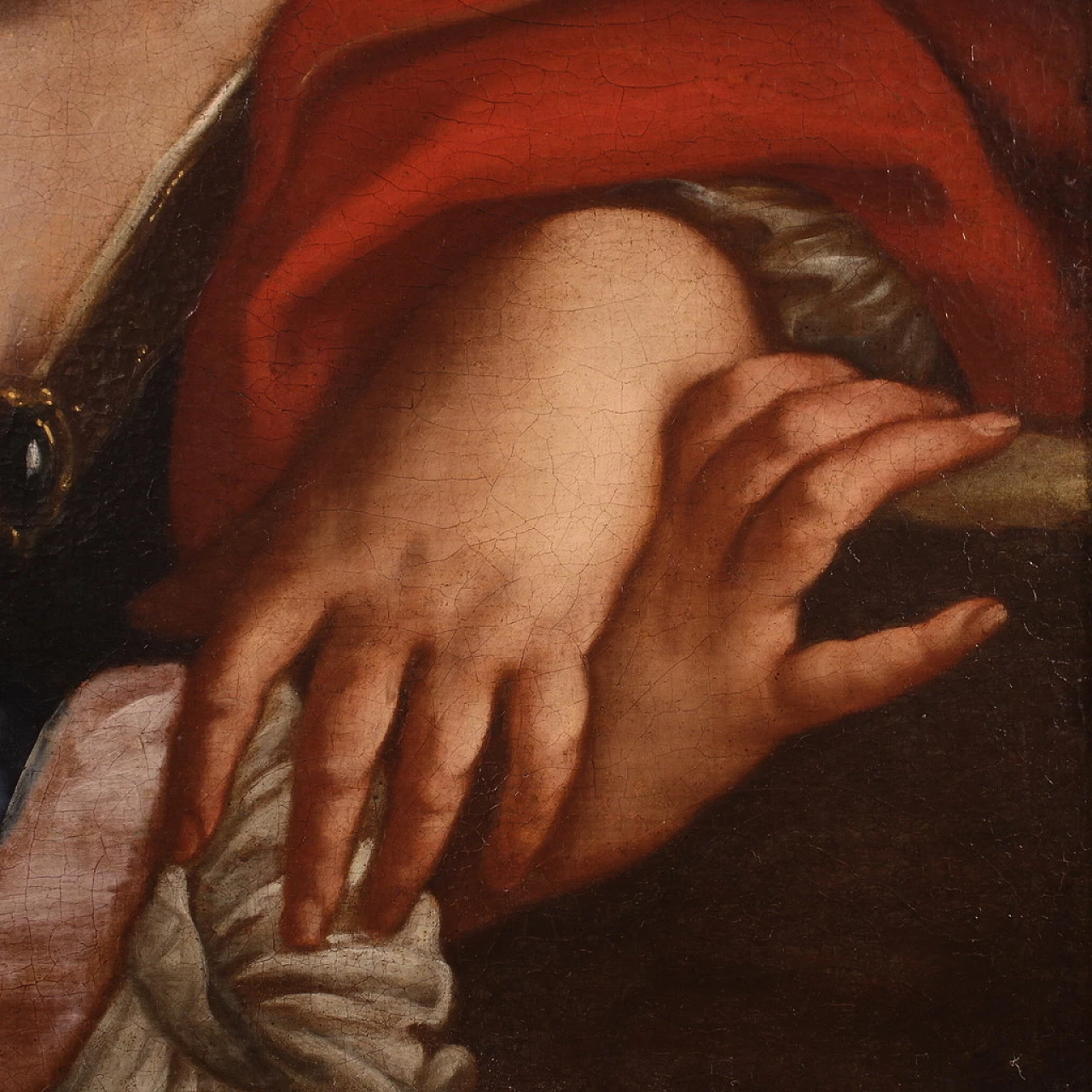 Flaminio Torri, Sibyl, oil painting on canvas, 17th century 7