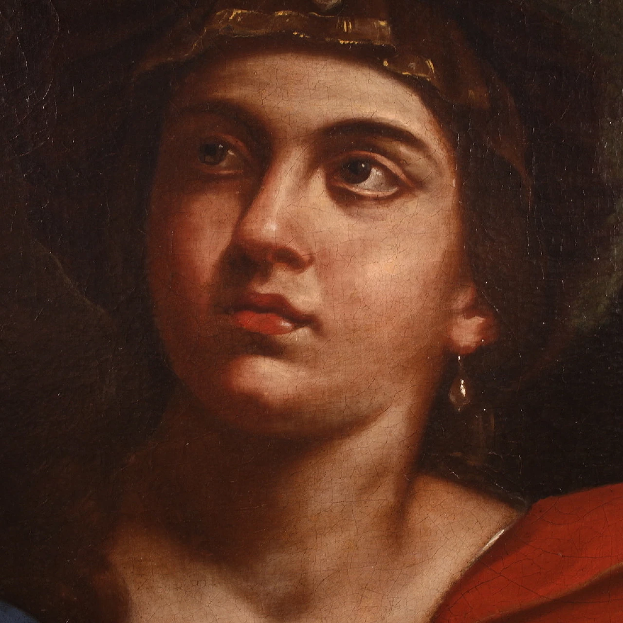Flaminio Torri, Sibyl, oil painting on canvas, 17th century 10