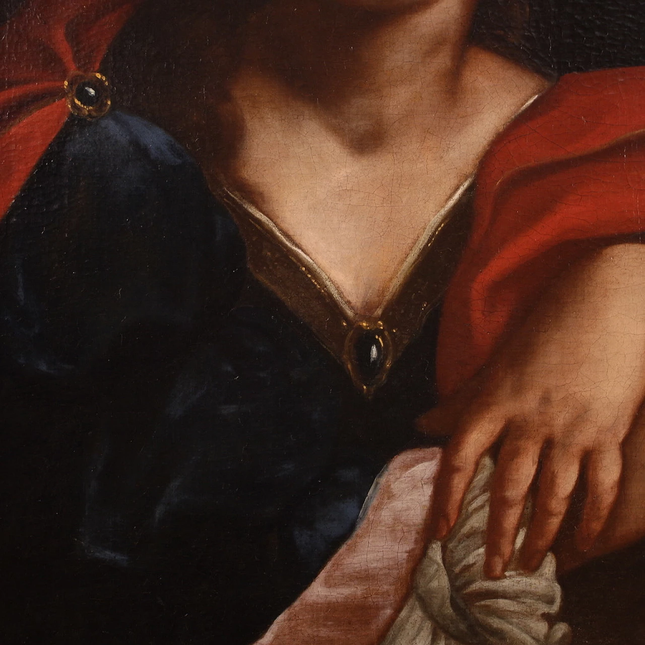 Flaminio Torri, Sibyl, oil painting on canvas, 17th century 11