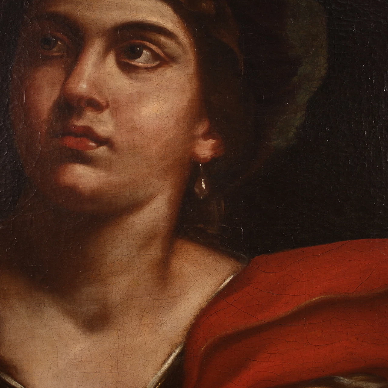 Flaminio Torri, Sibyl, oil painting on canvas, 17th century 13