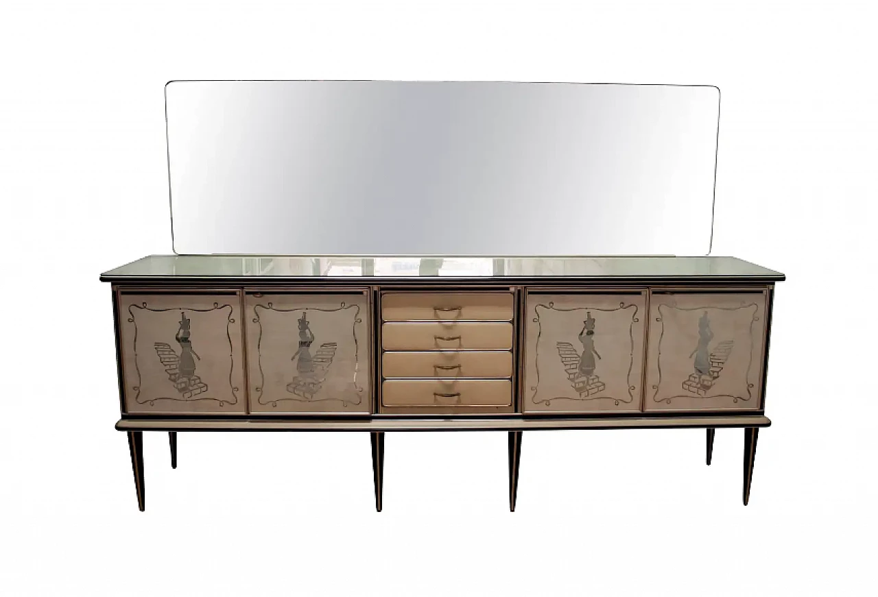 Bar sideboard by Umberto Mascagni for Harrods, 1950s 1