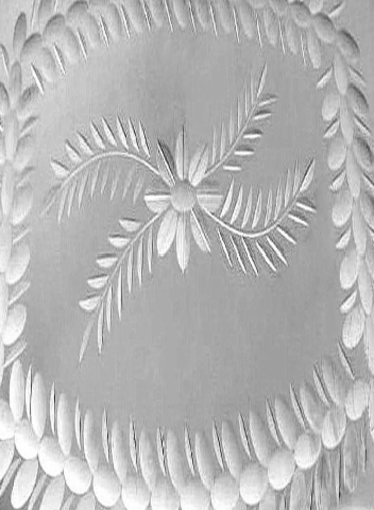 Engraved and beveled mirror vanity tray, 1950s 17