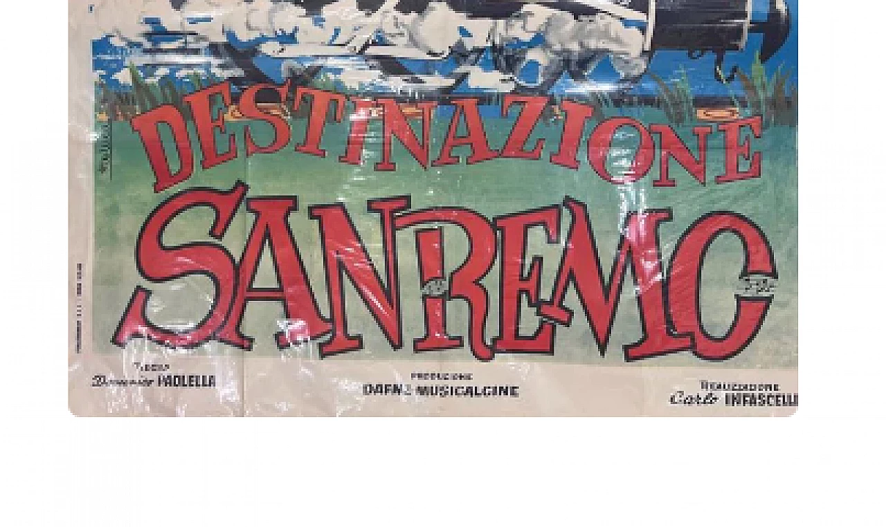 Manifesto cinematografico di Destinazione Sanremo, 1954 4