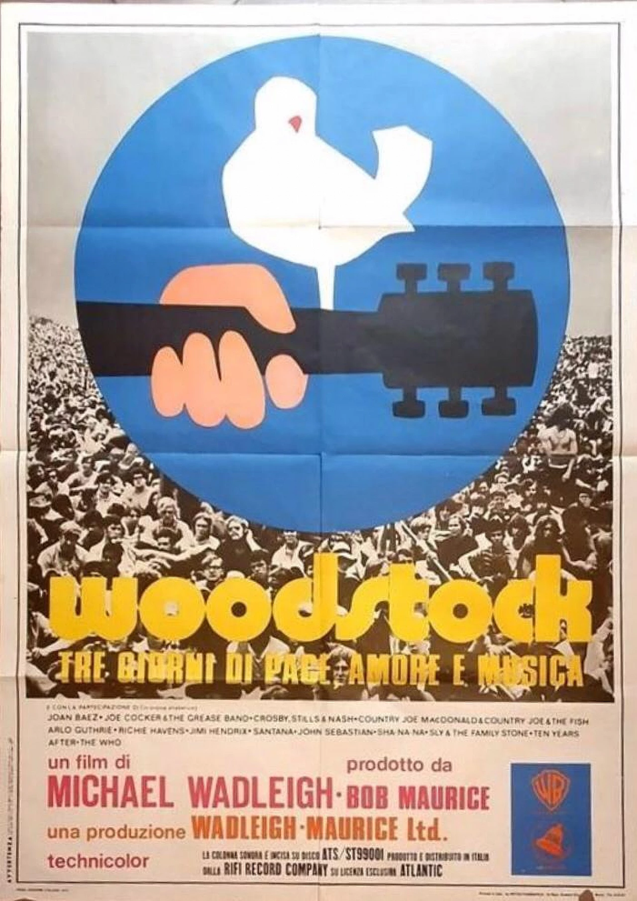 Woodstock film poster, 1969 2