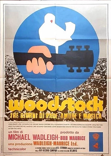 Woodstock film poster, 1969