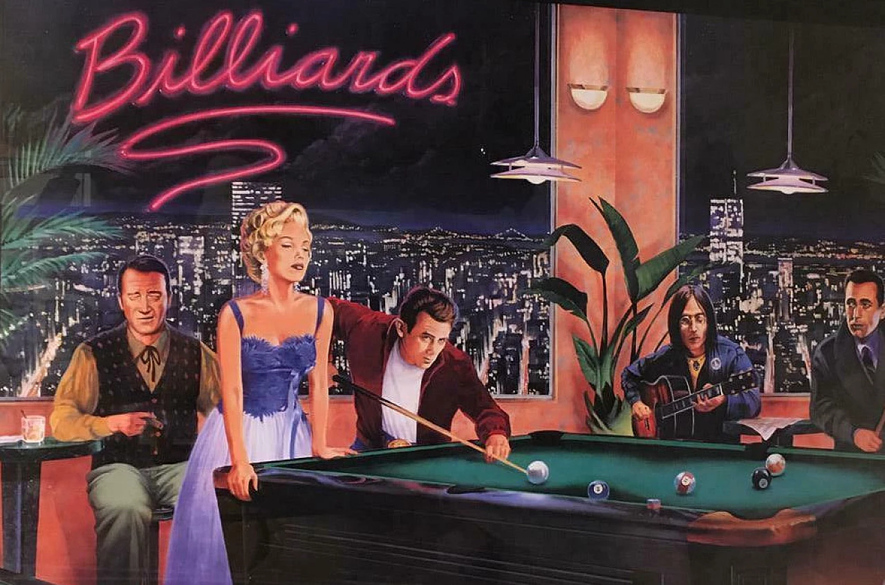 Framed Billiards poster, 1993 2