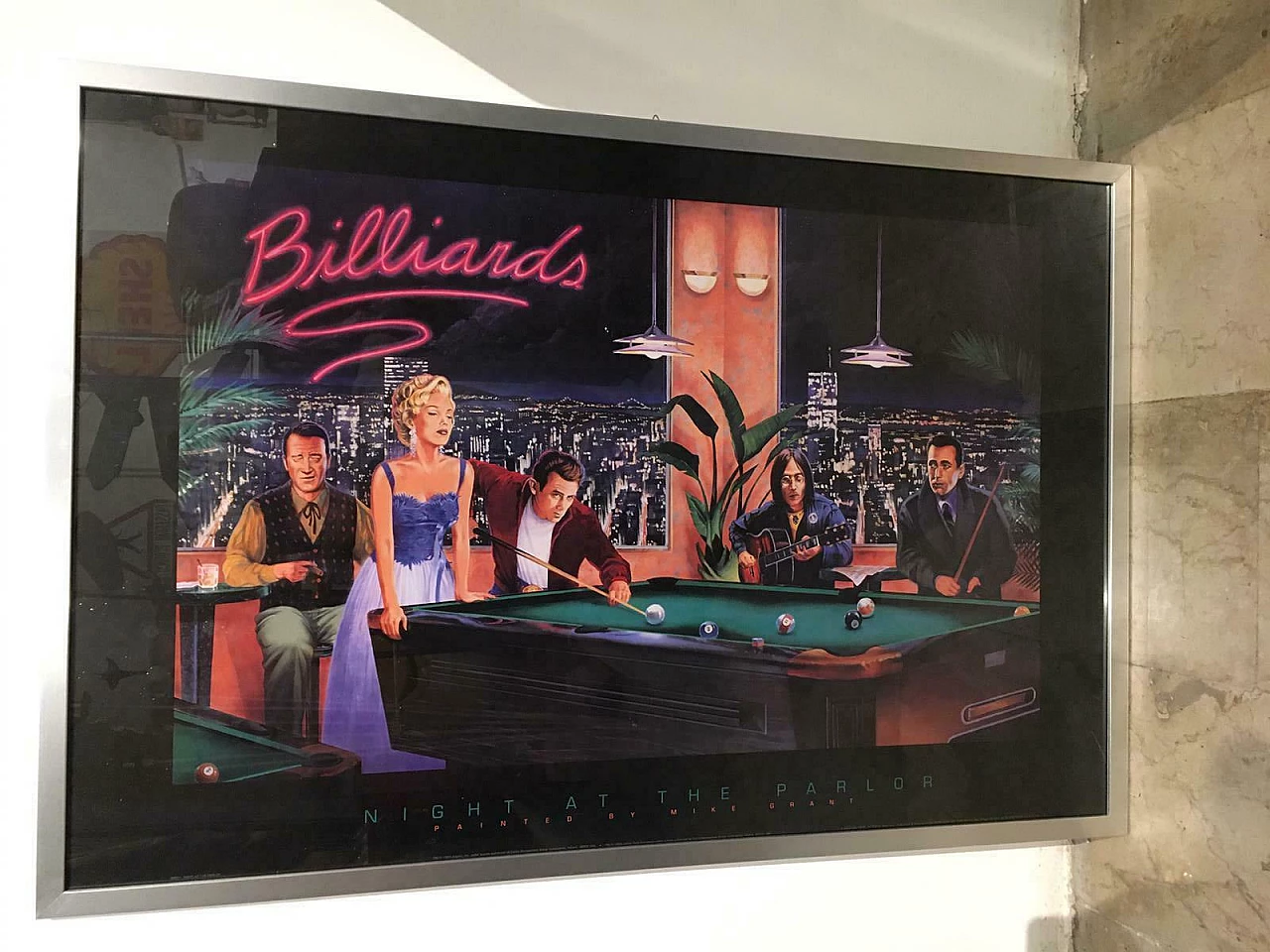 Framed Billiards poster, 1993 3