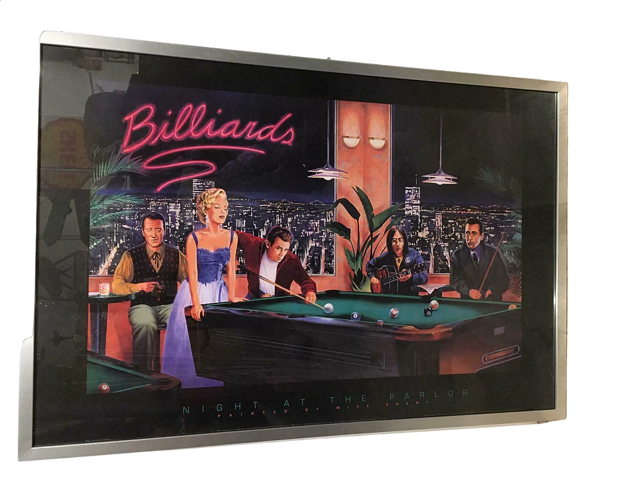 Framed Billiards poster, 1993 4