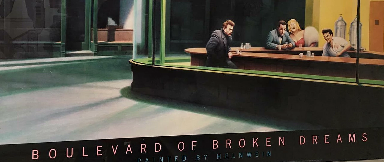 Framed Boulevard of Broken Dreams poster, 1987 2