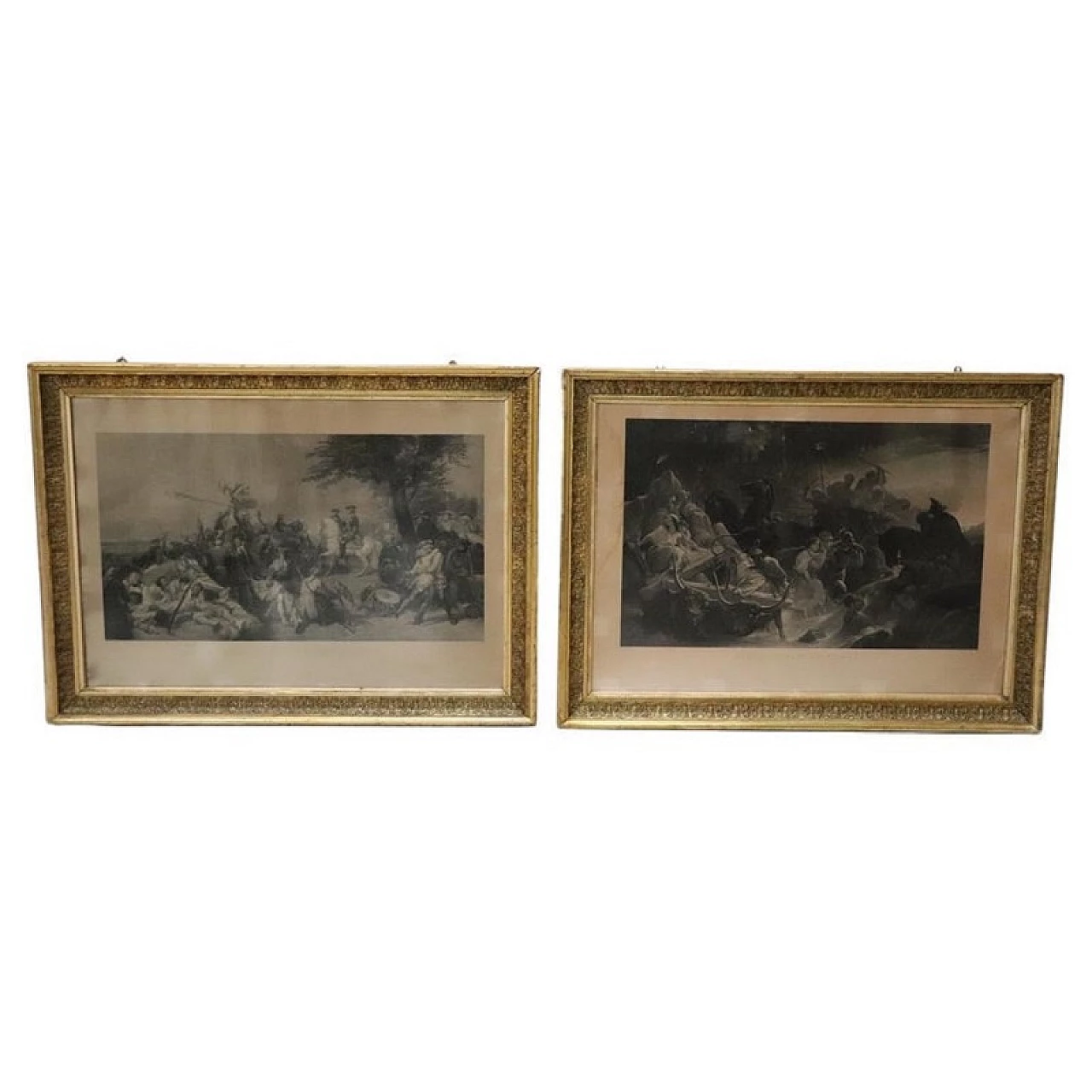 Pair of engravings by Jean Pierre Marie Jazet, 19th century 1