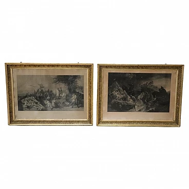 Pair of engravings by Jean Pierre Marie Jazet, 19th century