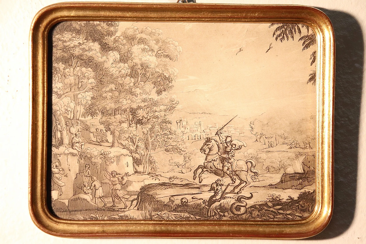 4 Framed engravings by Richard Earlom, 18th century 8