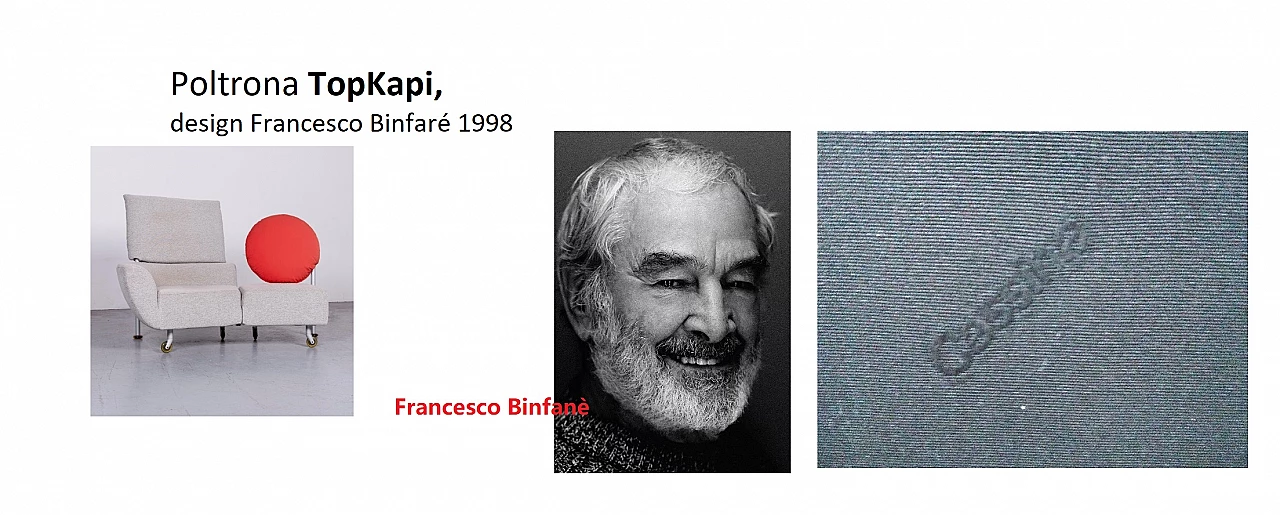 TopKapi armchair by Francesco Binfanè for Cassina, 2000s 16