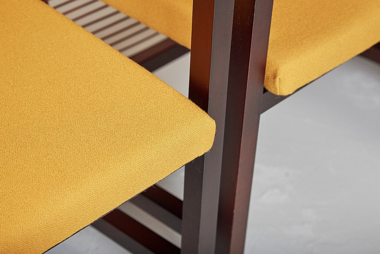 4 Astoria armchairs by Franco Bizzozzero for Bonacina 9