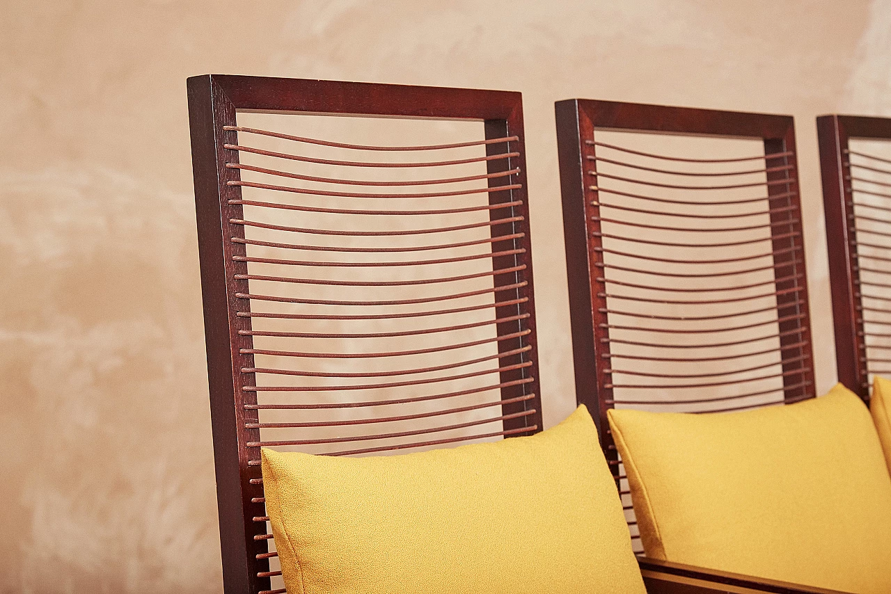 4 Astoria armchairs by Franco Bizzozzero for Bonacina 10