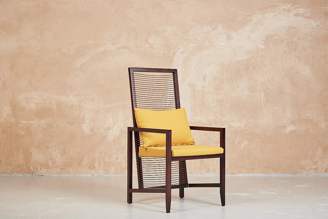 4 Astoria armchairs by Franco Bizzozzero for Bonacina 14