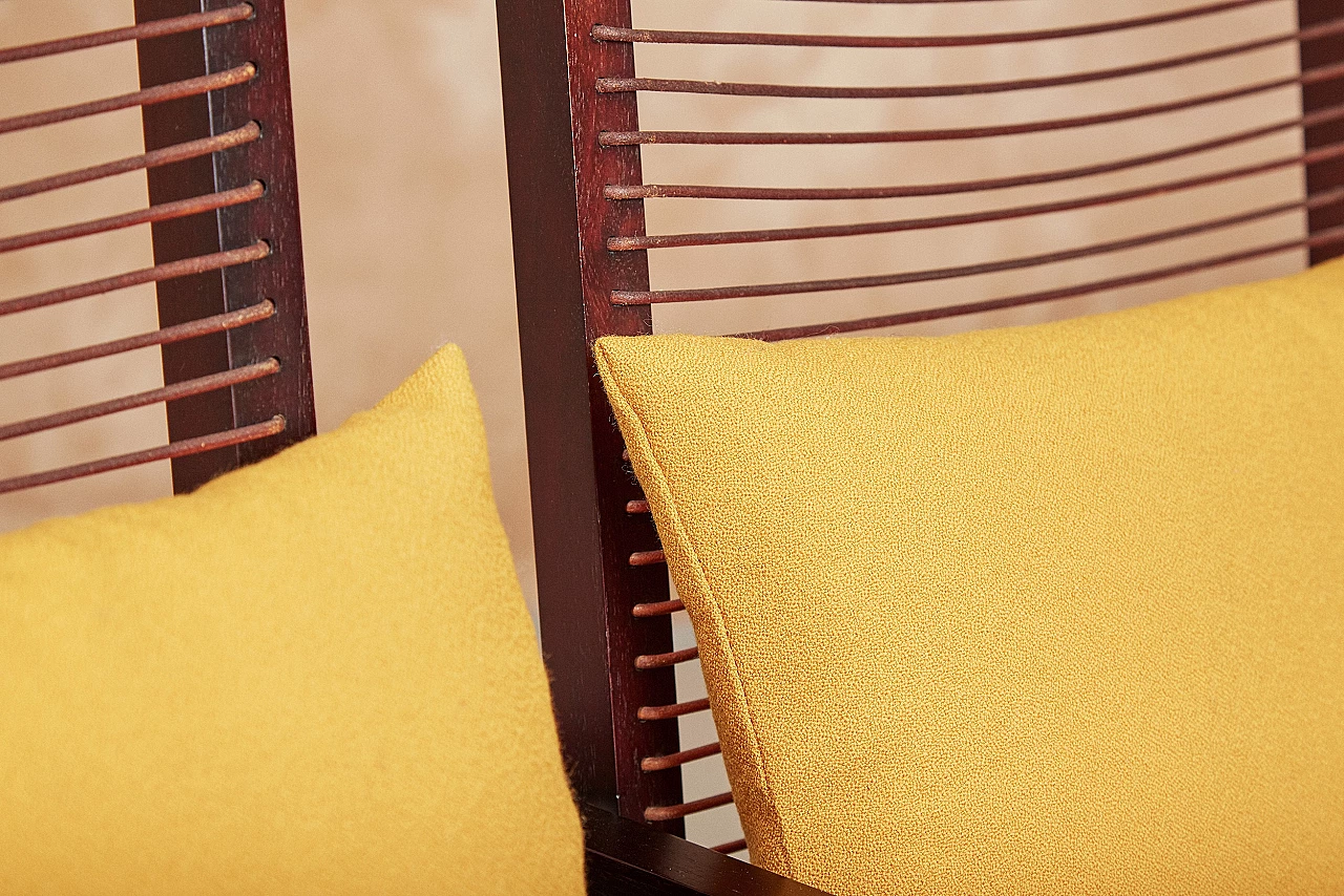 4 Astoria armchairs by Franco Bizzozzero for Bonacina 15