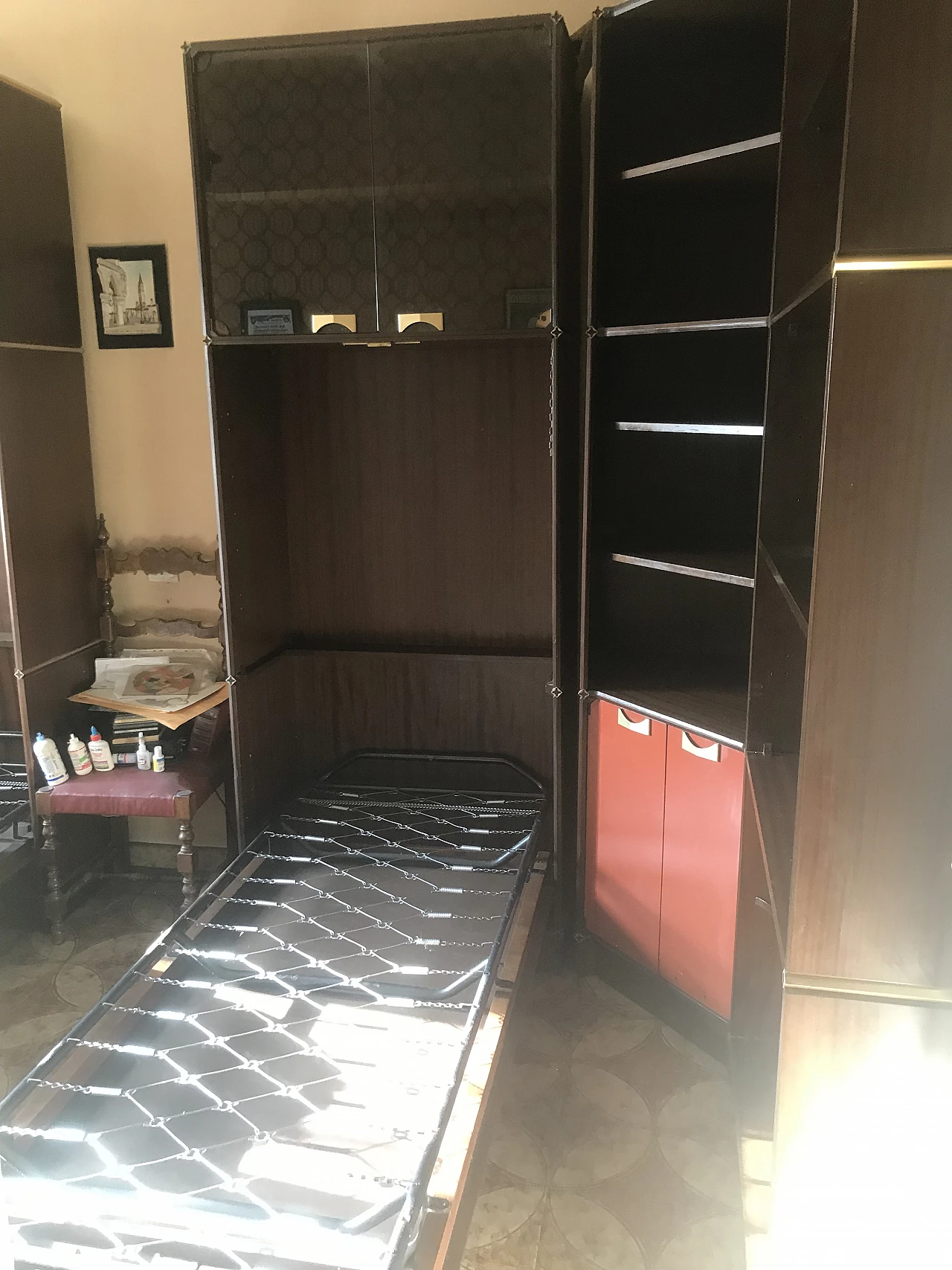 Mobile Fitting con letto a scomparsa di Fratelli Piarotto, anni '60 10