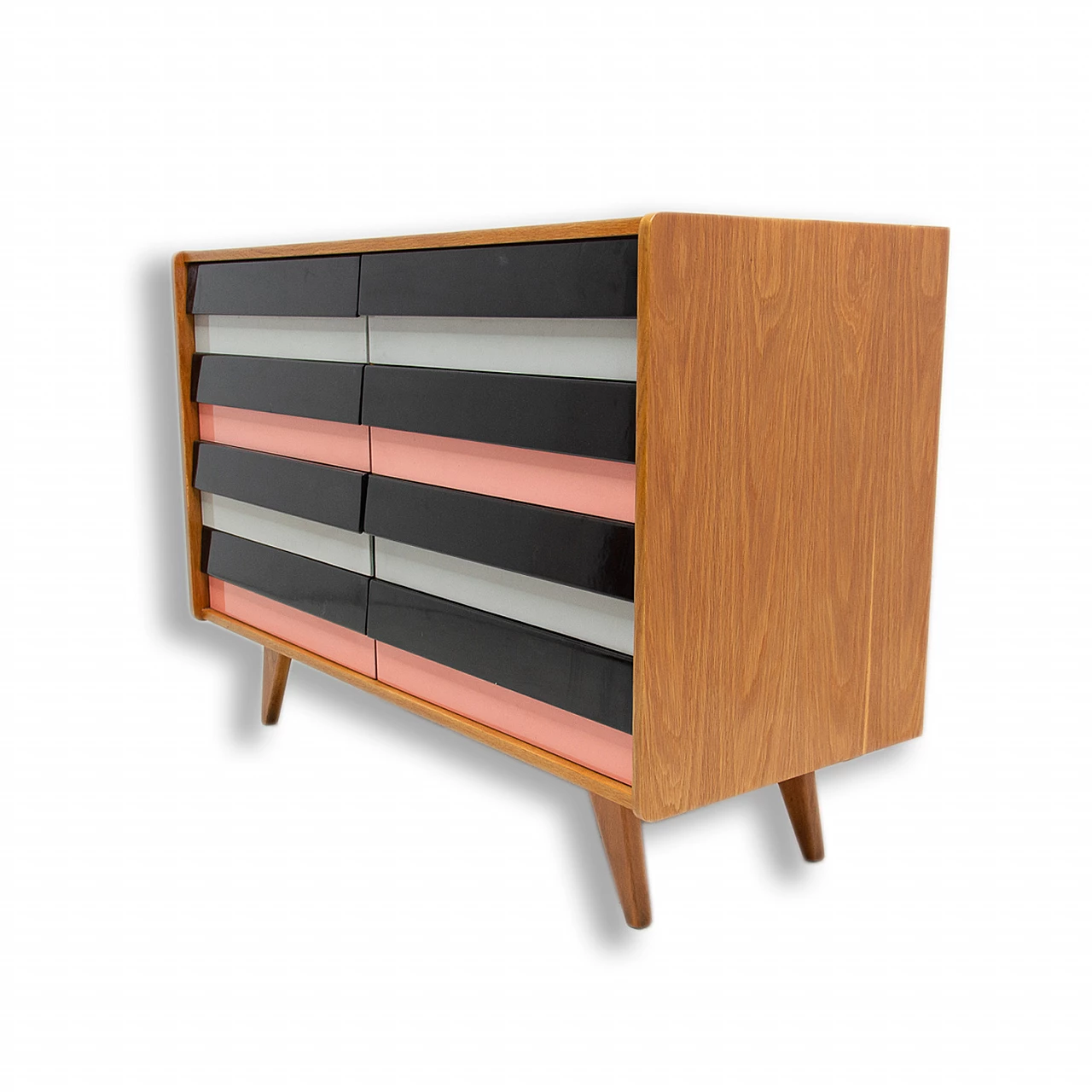 Multicolor U-453 chest of drawers by Jiri Jiroutek for Interier Praha, 1960s 1
