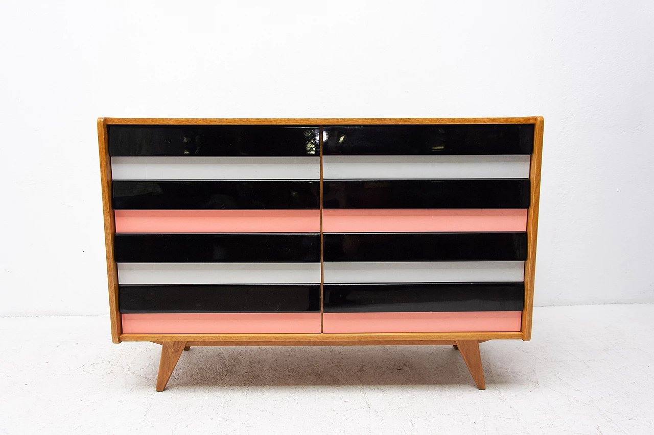 Multicolor U-453 chest of drawers by Jiri Jiroutek for Interier Praha, 1960s 2