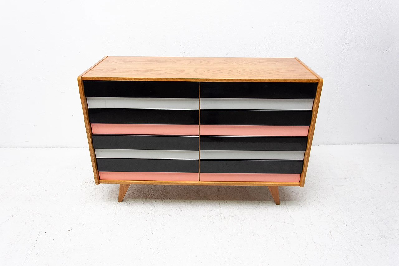 Multicolor U-453 chest of drawers by Jiri Jiroutek for Interier Praha, 1960s 3