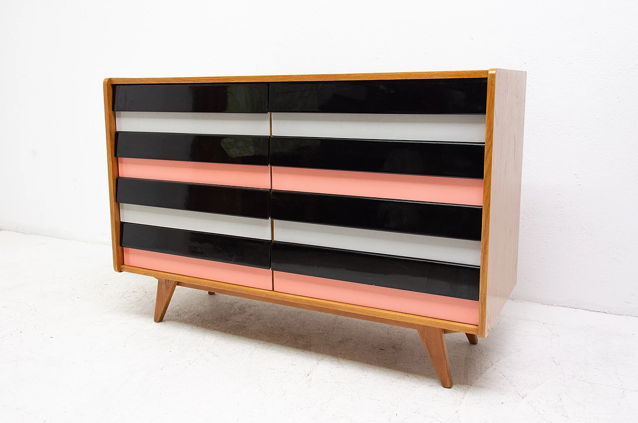 Multicolor U-453 chest of drawers by Jiri Jiroutek for Interier Praha, 1960s 4