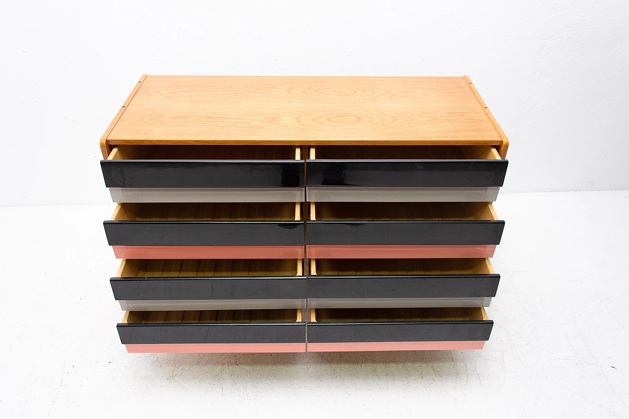 Cassettiera U-453 multicolore di Jiri Jiroutek per Interier Praha, anni '60 5