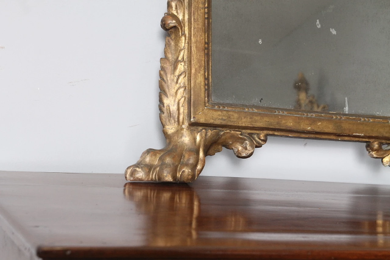 Empire gilded wood mirror, early 19th century 2