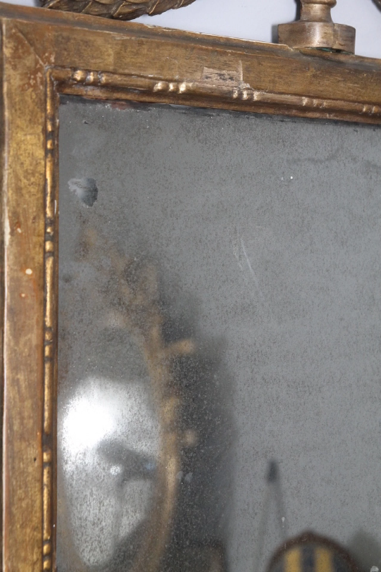 Specchio Impero in legno dorato, inizio '800 6
