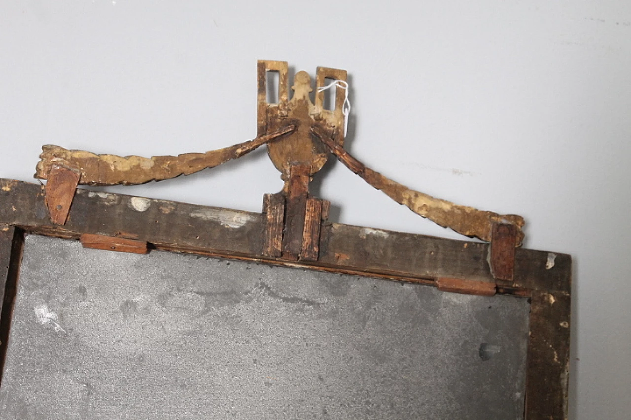 Specchio Impero in legno dorato, inizio '800 9