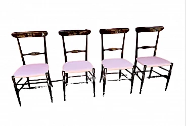 4 Campanino chairs by Gaetano Descalzi, 1950s