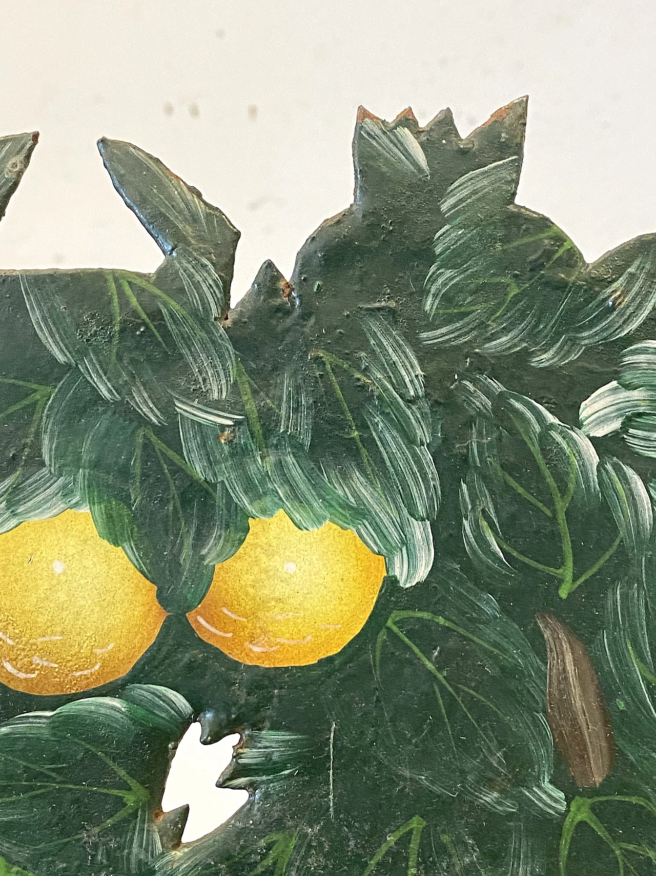 Portavaso in ferro laccato a forma di albero, anni '60 6