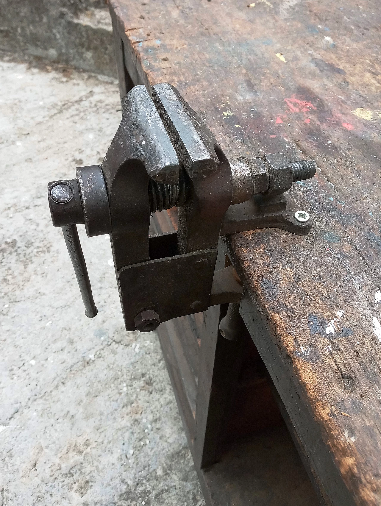 Workbench with vice and sander, 1940s 10