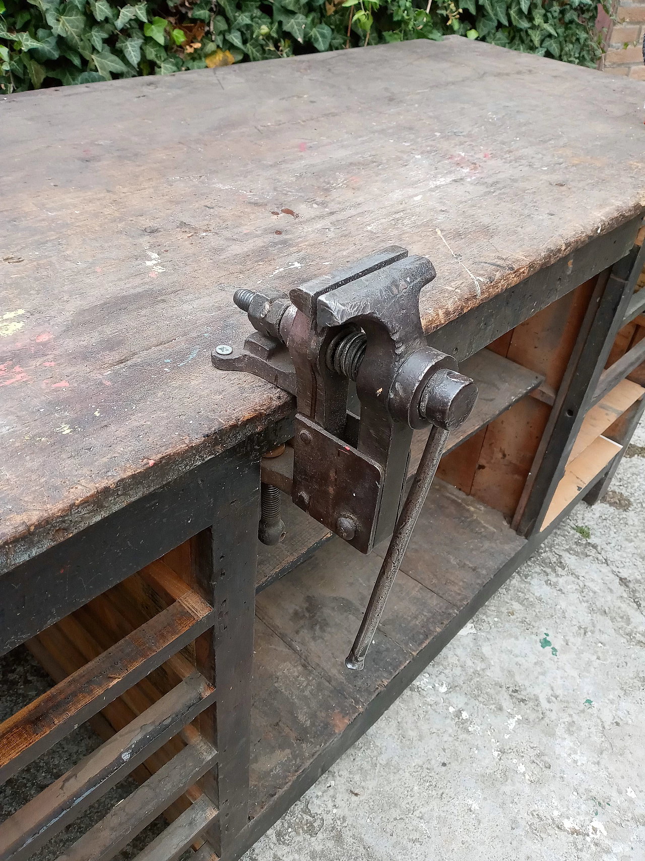 Workbench with vice and sander, 1940s 11