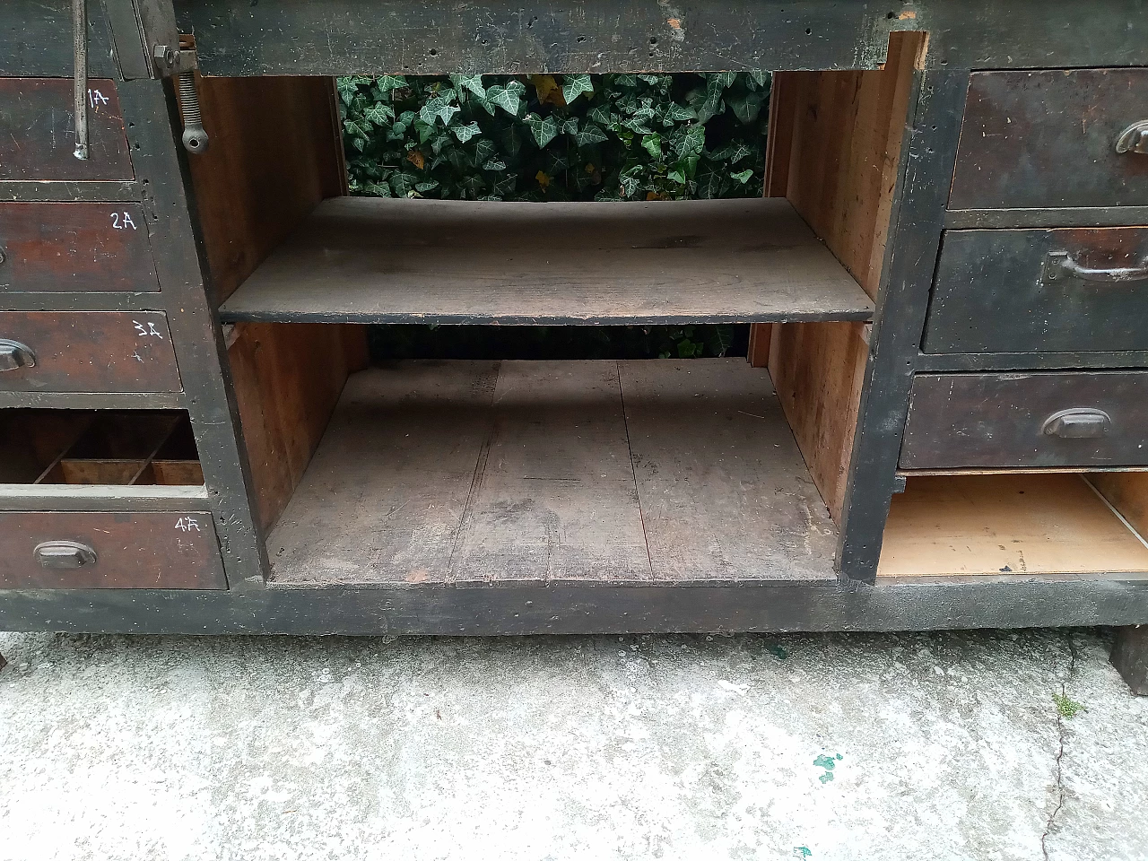 Workbench with vice and sander, 1940s 12