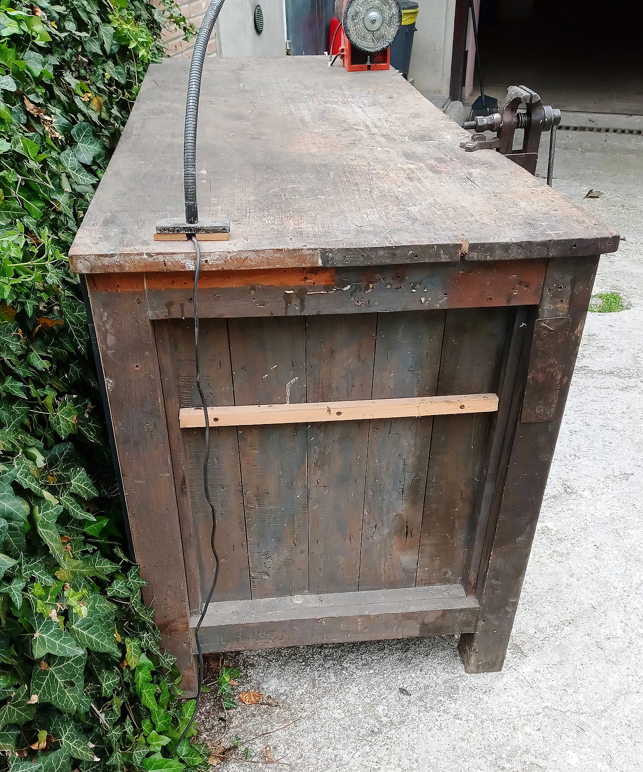 Workbench with vice and sander, 1940s 15